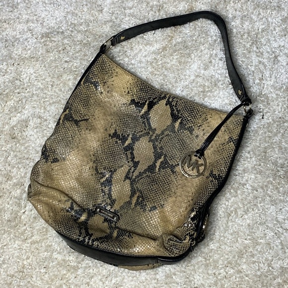 Michael Michael Kors Faux Snakeskin Bag - Picture 1 of 10